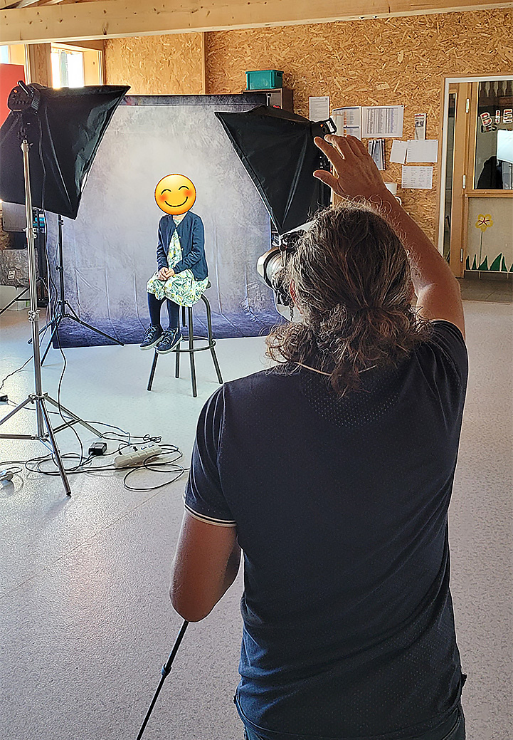 studio photo à l'école de l'assomption samoens