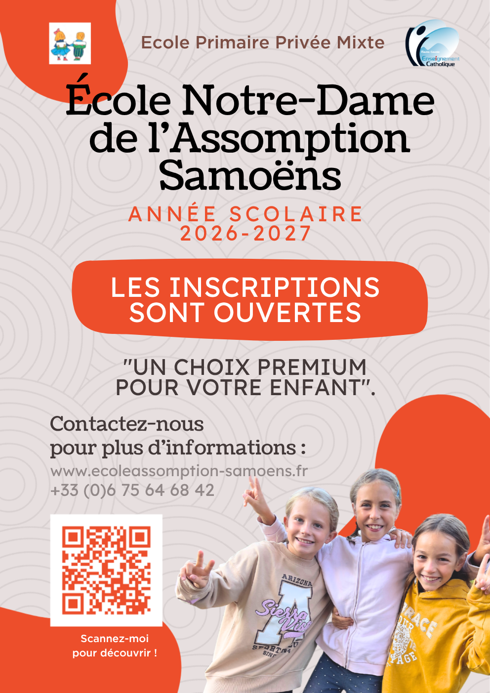 Affiche - Inscriptions EAS (1) Affiche inscription école notre-dame de l'assomption de samoëns
